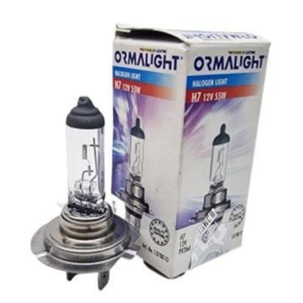 لامپ هالوژن H7PT45 چراغ جلو 55 وات12 ولت با پایه گرد تک خاردو پایه بدون سیم پژو 207 ایساکو – اورمالایت ORMALIGHT - Image 3